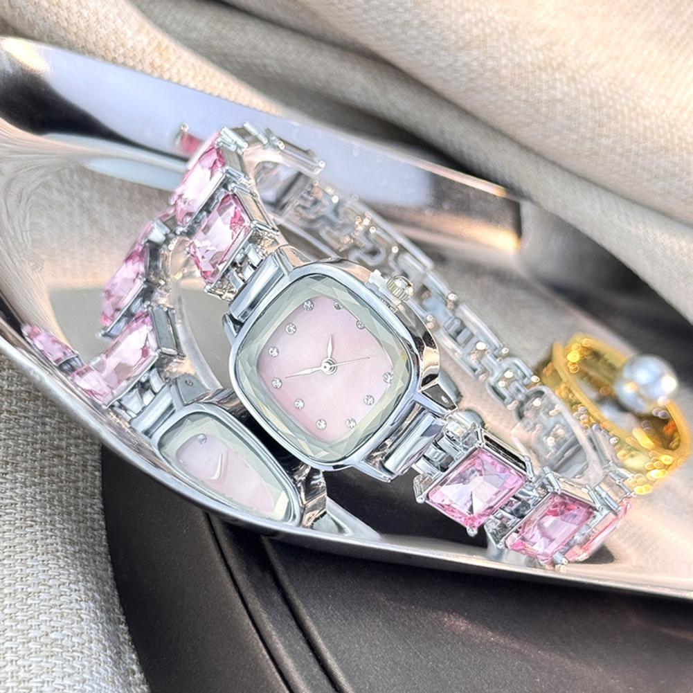 Ladies Luxury Watch - Orologio da Polso con Bracciale Scintillante,