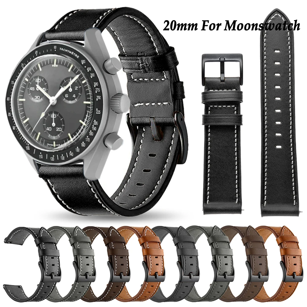 Luxury Watch Omega - Cinturino in pelle da 20 mm