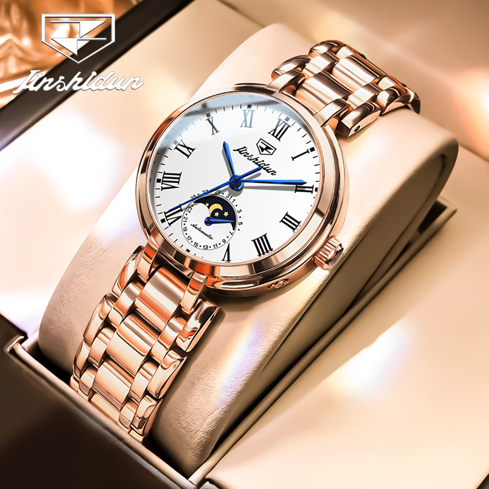 Luxury Watch Moon Phase - JSDUN 8981 Orologio Automatico di Lusso