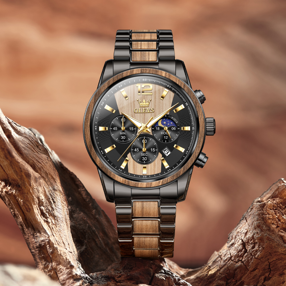 Luxury Watch Wallpaper - OLEVS Orologi da uomo Orologio da