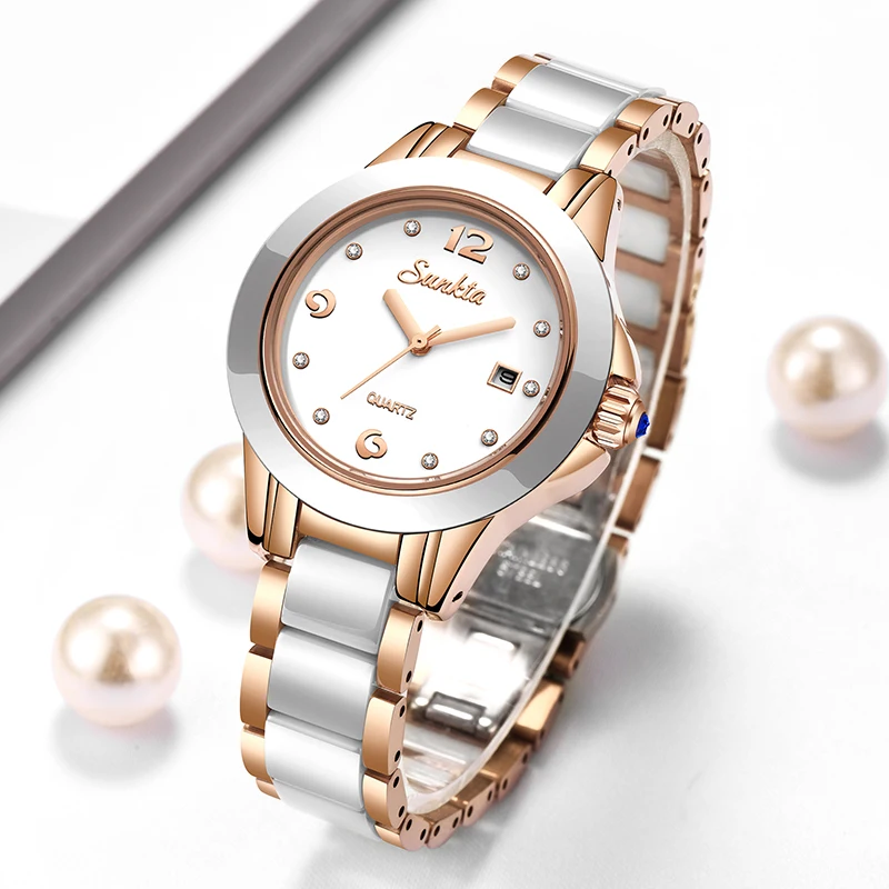 Ladies Luxury Watch - Sunkta moda casual orologio da donna