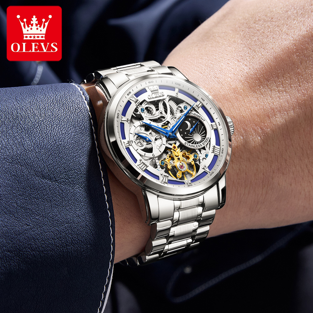 OLEVS 6670 Orologio da Uomo Or - Luxury Watch Moon Phase recensione e prezzo