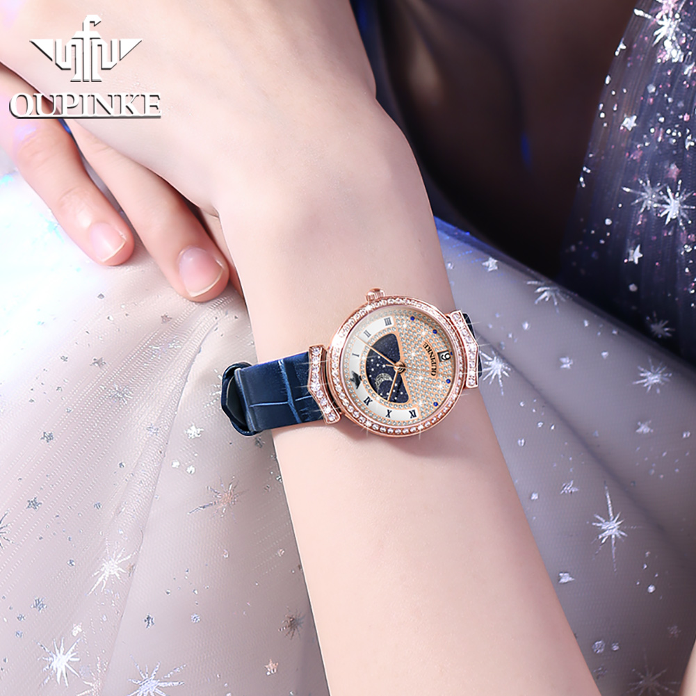 OUPINKE 3216 Orologio da donna - Luxury Watch Moon Phase recensione e prezzo