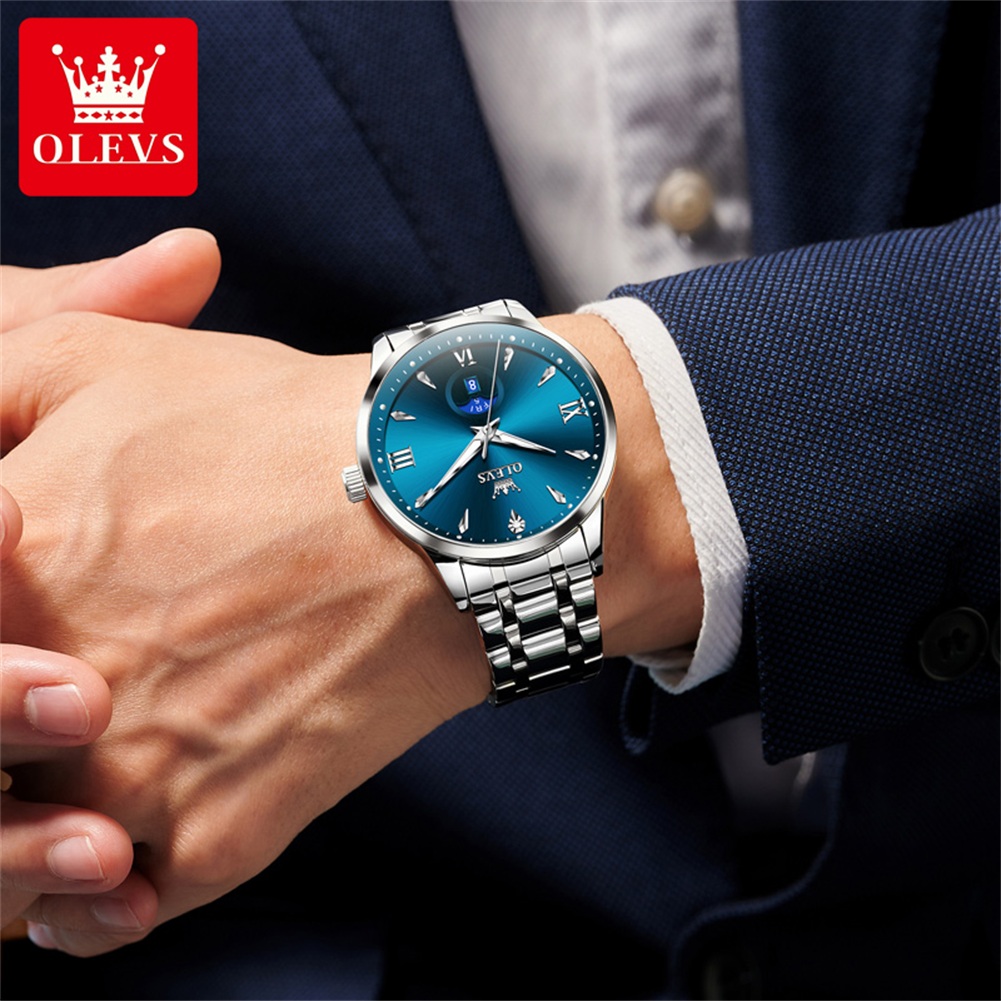 OLEVS Moon Phase orologi da uo - Luxury Watch Moon Phase recensione e prezzo