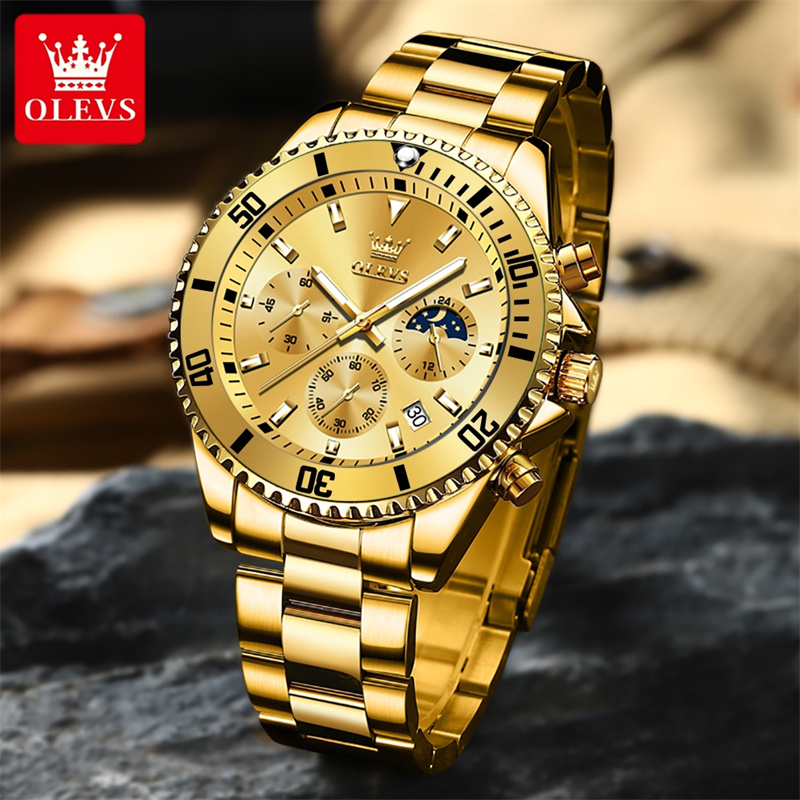 OLEVS Orologio da uomo Top Bra - Luxury Watch Wallpaper recensione e prezzo