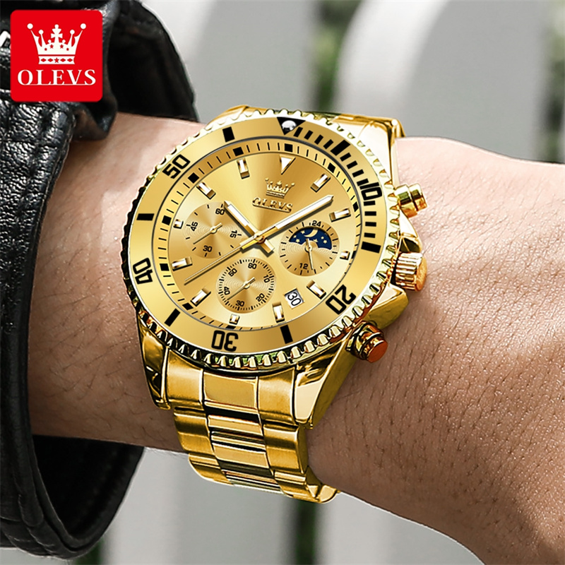OLEVS Orologio da uomo Top Bra - Luxury Watch Wallpaper recensione e prezzo
