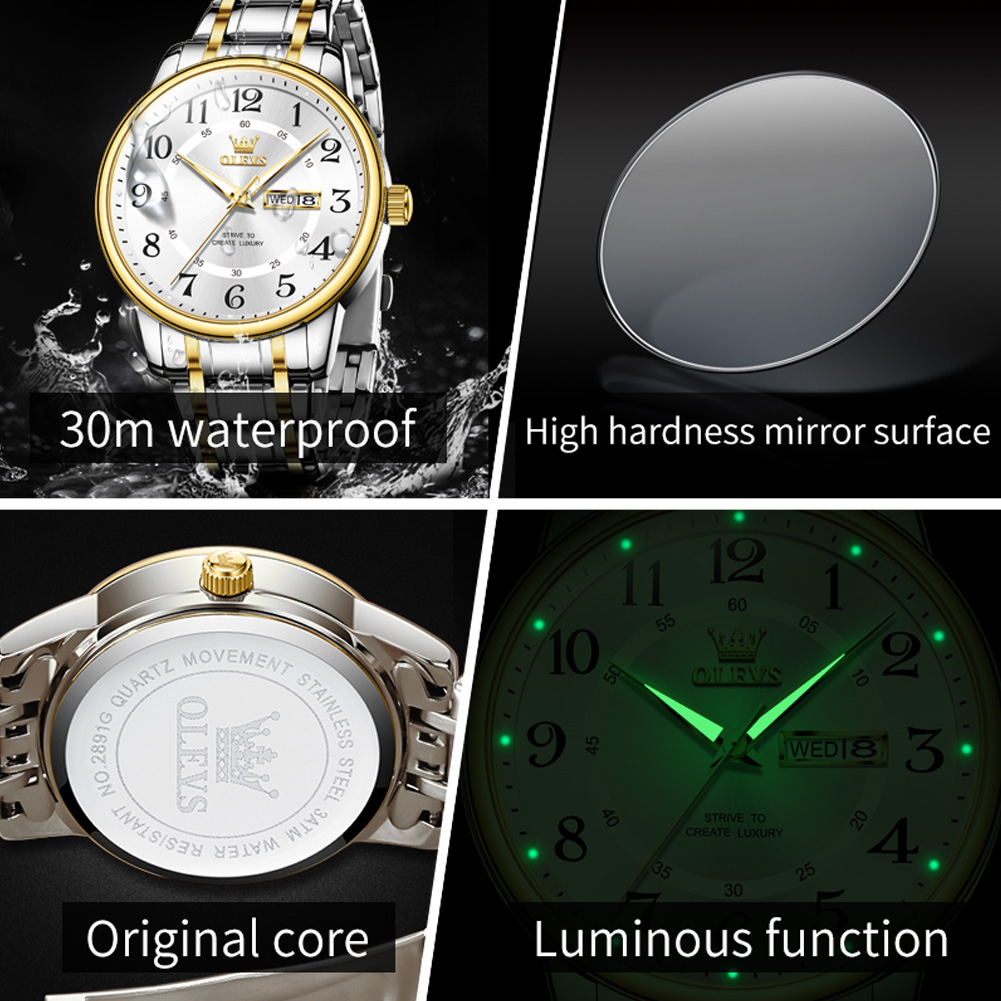 OLEVS Orologi da uomo moda cas - Luxury Watch Brand recensione e prezzo