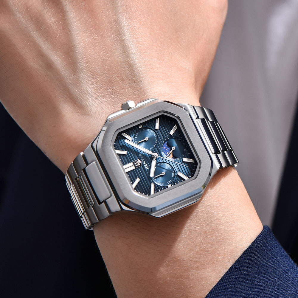 BENYAR Nuovo orologio da uomo  - Luxury Watch Moon Phase recensione e prezzo