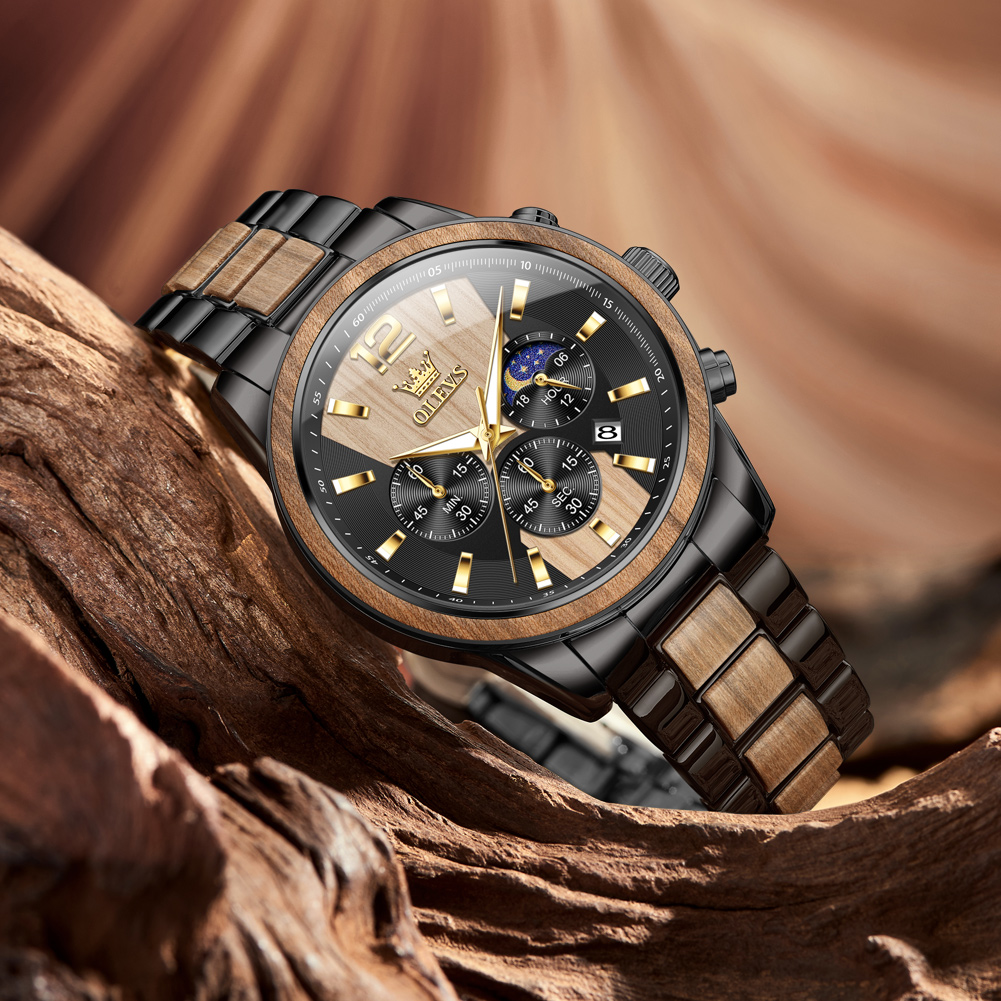 OLEVS Orologi da uomo Orologio - Luxury Watch Wallpaper recensione e prezzo