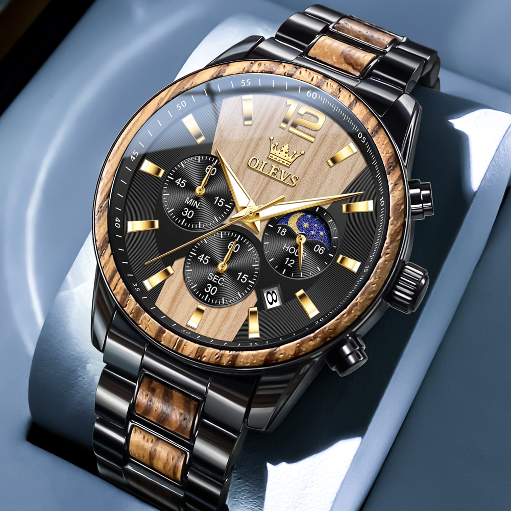 OLEVS Orologi da uomo Orologio - Luxury Watch Wallpaper recensione e prezzo