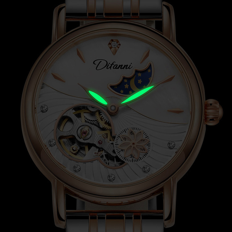 Lady orologi meccanici automat - Luxury Watch Moon Phase recensione e prezzo