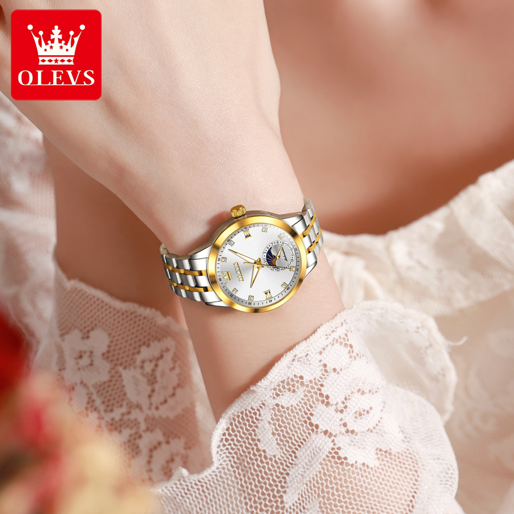 OLEVS 7041 Orologio Meccanico  - Luxury Watch Moon Phase recensione e prezzo