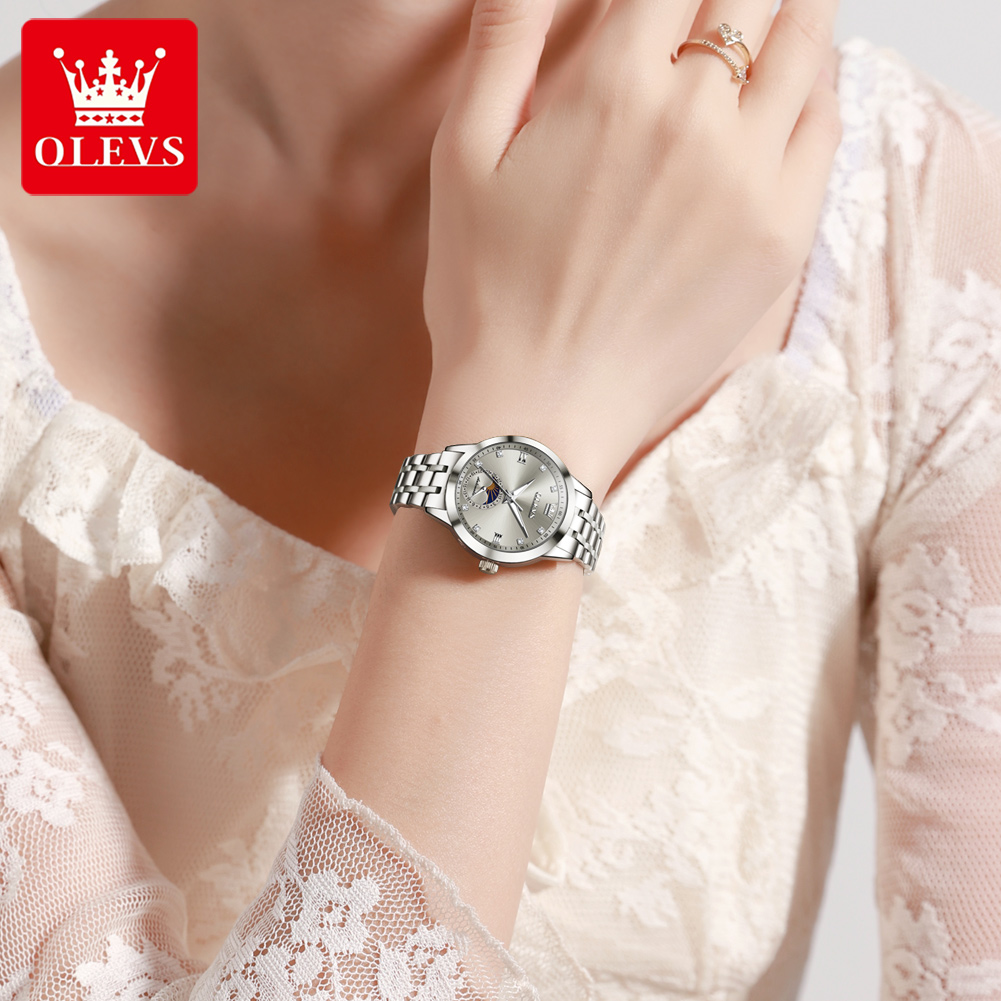 OLEVS 7041 Orologio Meccanico  - Luxury Watch Moon Phase recensione e prezzo