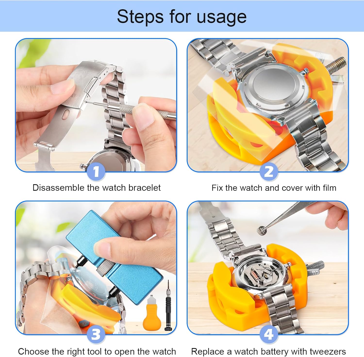 Kit di sostituzione della batt - Luxury Watch Cleaning Kit recensione e prezzo