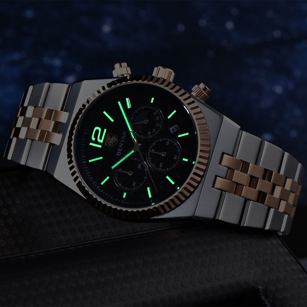 BENYAR Cronografo 40mm Orologi - Luxury Watch Moon Phase recensione e prezzo