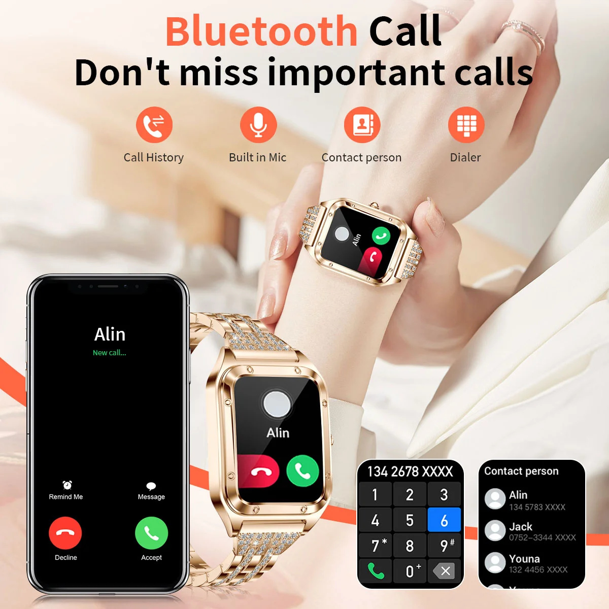 1.57 pollici Top Luxury Smart  - Luxury Watch On Wrist recensione e prezzo
